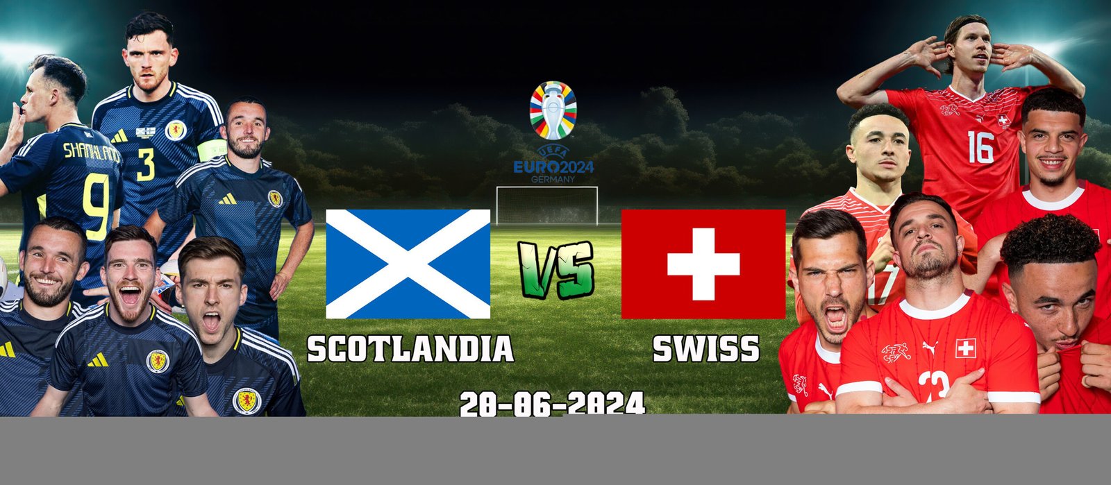 Skotlandia VS Swiss Pertandingan Sengit Merebutkan Juara Grup EURO 2024